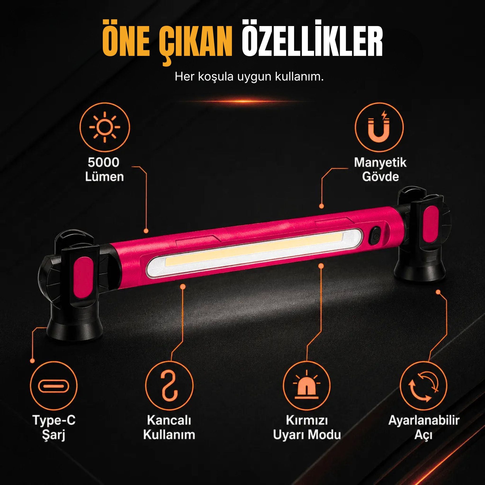 MagnoGaraj Pro Aydınlatma Çubuğu